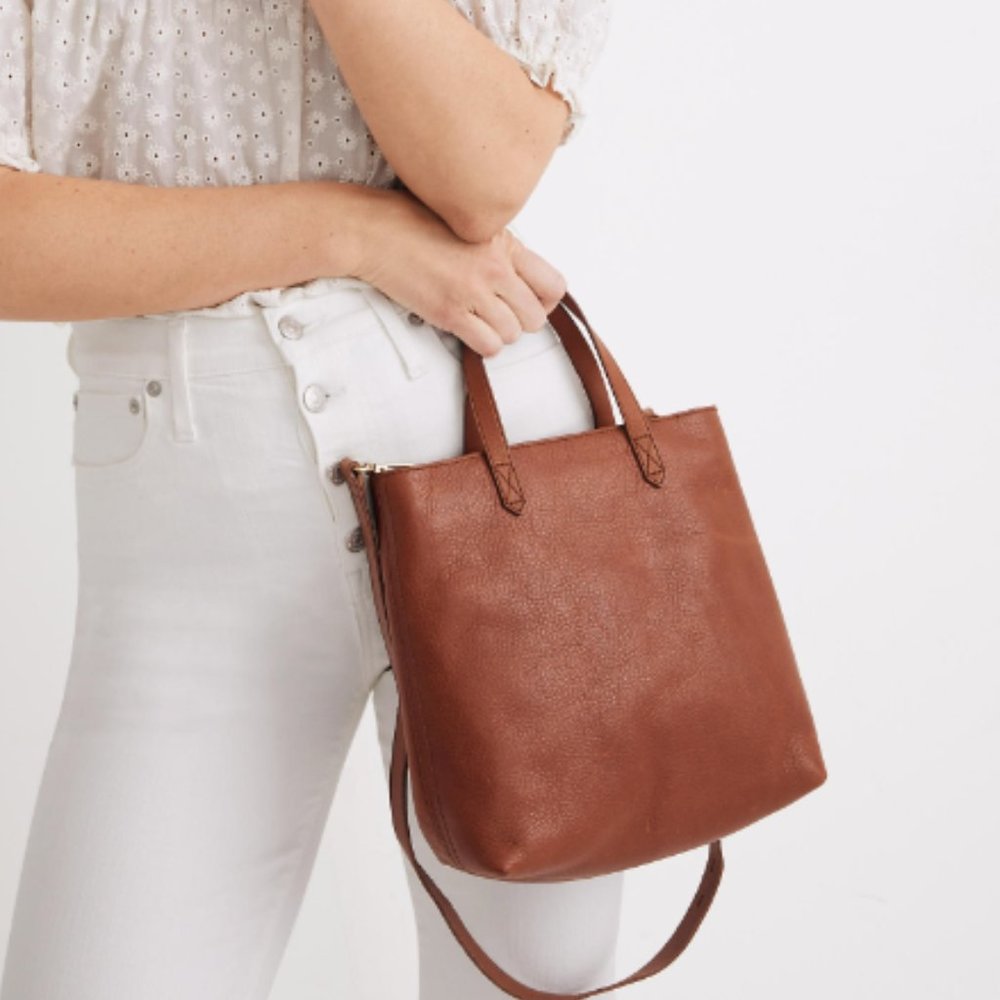 Madewell Zip-Top Transport Crossbody in English Saddle